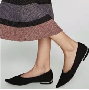 ZARA WOMANS DOTTED MESH BALLERINA FLATS
